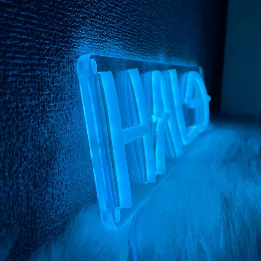 Blue Halo Gaming Neon Sign