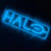 Blue Halo Gaming Neon Sign