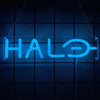 Blue Halo Gaming Neon Sign