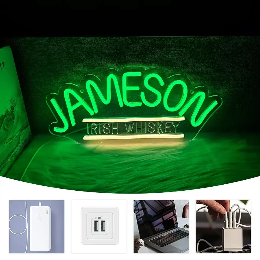 Jameson Irish Whiskey Neon Sign