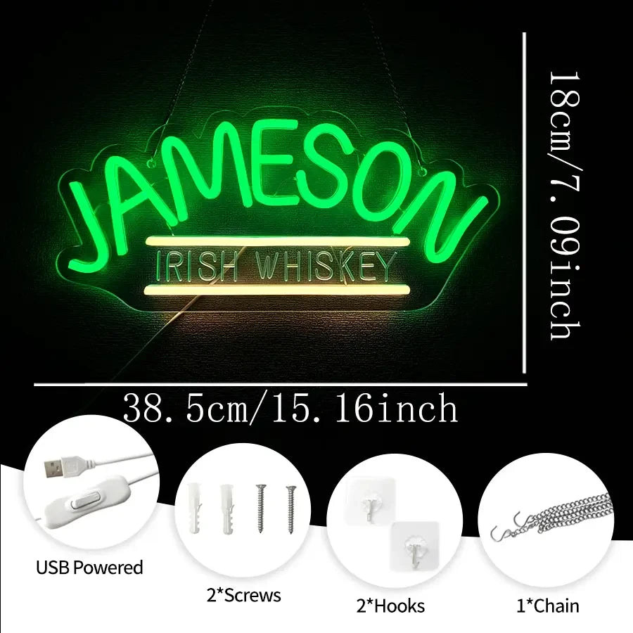 Jameson Irish Whiskey Neon Sign