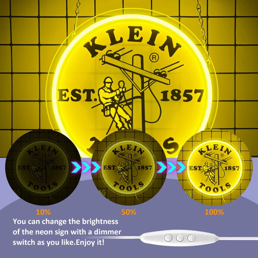 Klein Vintage Tools LED Neon Sign