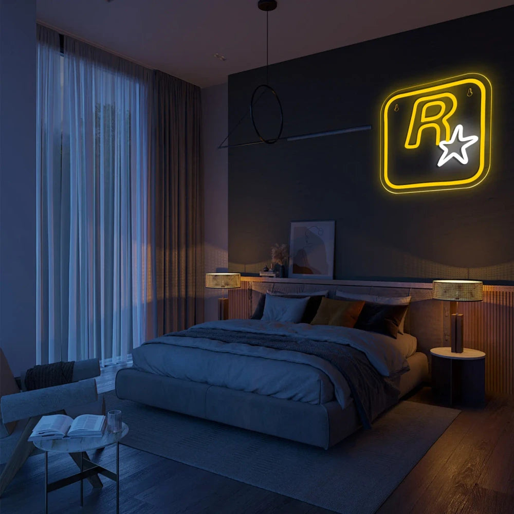 Rockstar Games Video Game LED Neon Sign