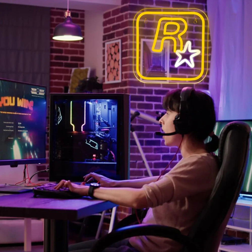 Rockstar Games Video Game LED Neon Sign