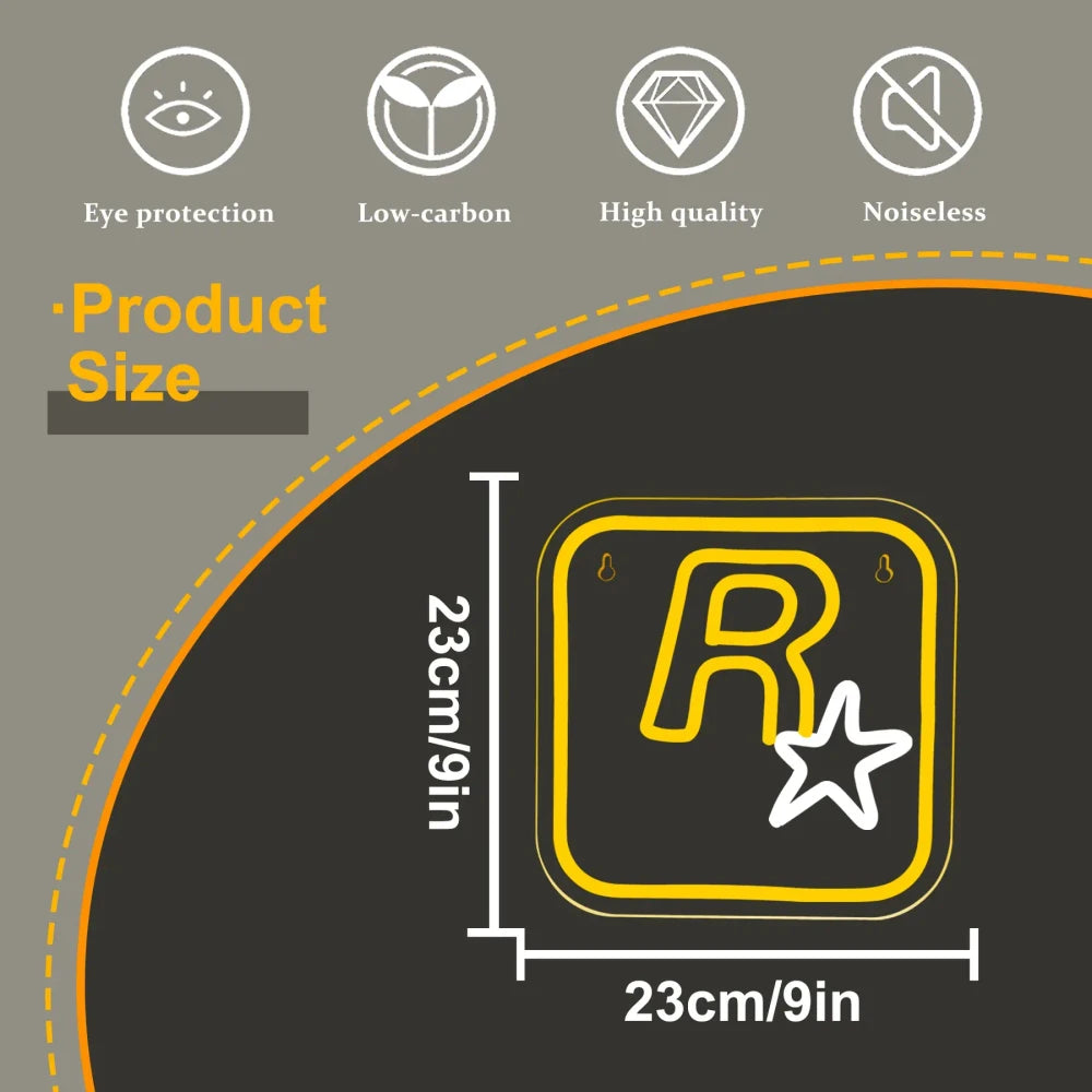 Rockstar Games Video Game LED Neon Sign