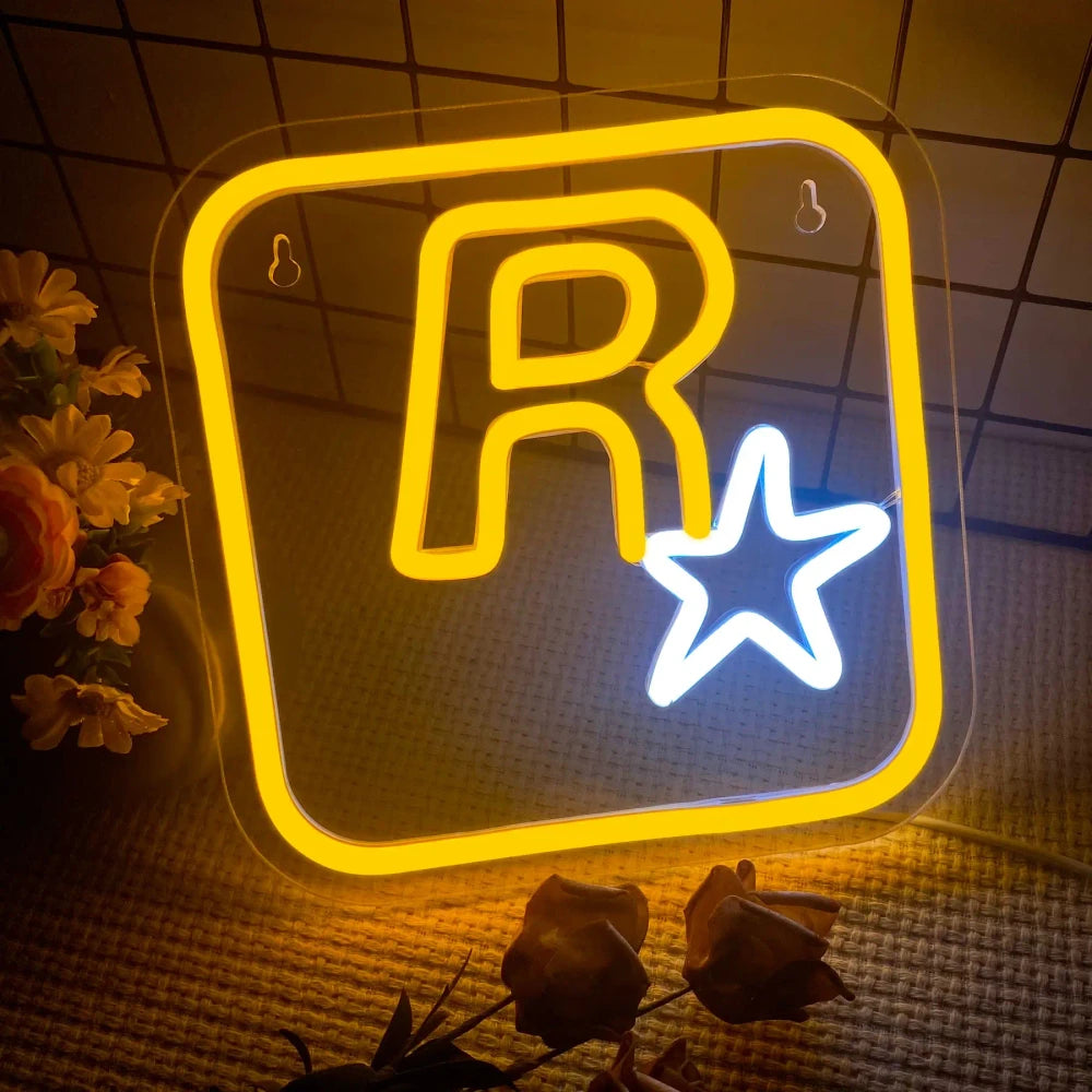 Rockstar Games Video Game LED Neon Sign