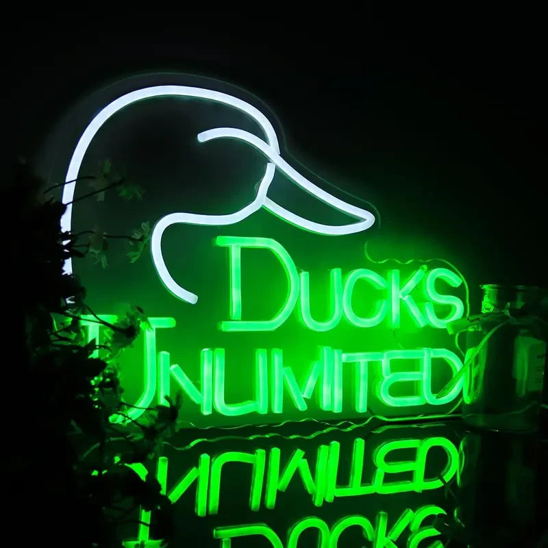 Ducks Unlimited LED Neon Logo Light