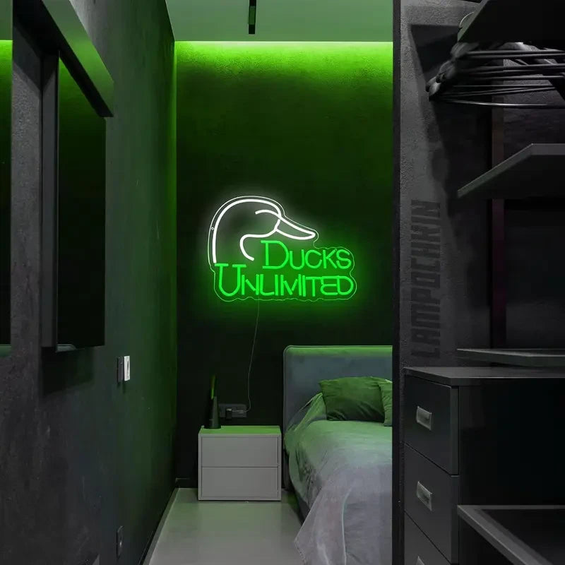 Ducks Unlimited LED Neon Logo Light