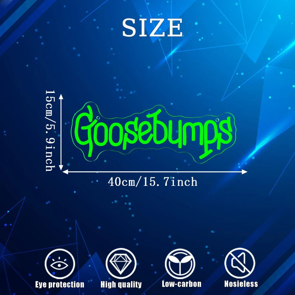 Goosebumps LED Neon Wall Art