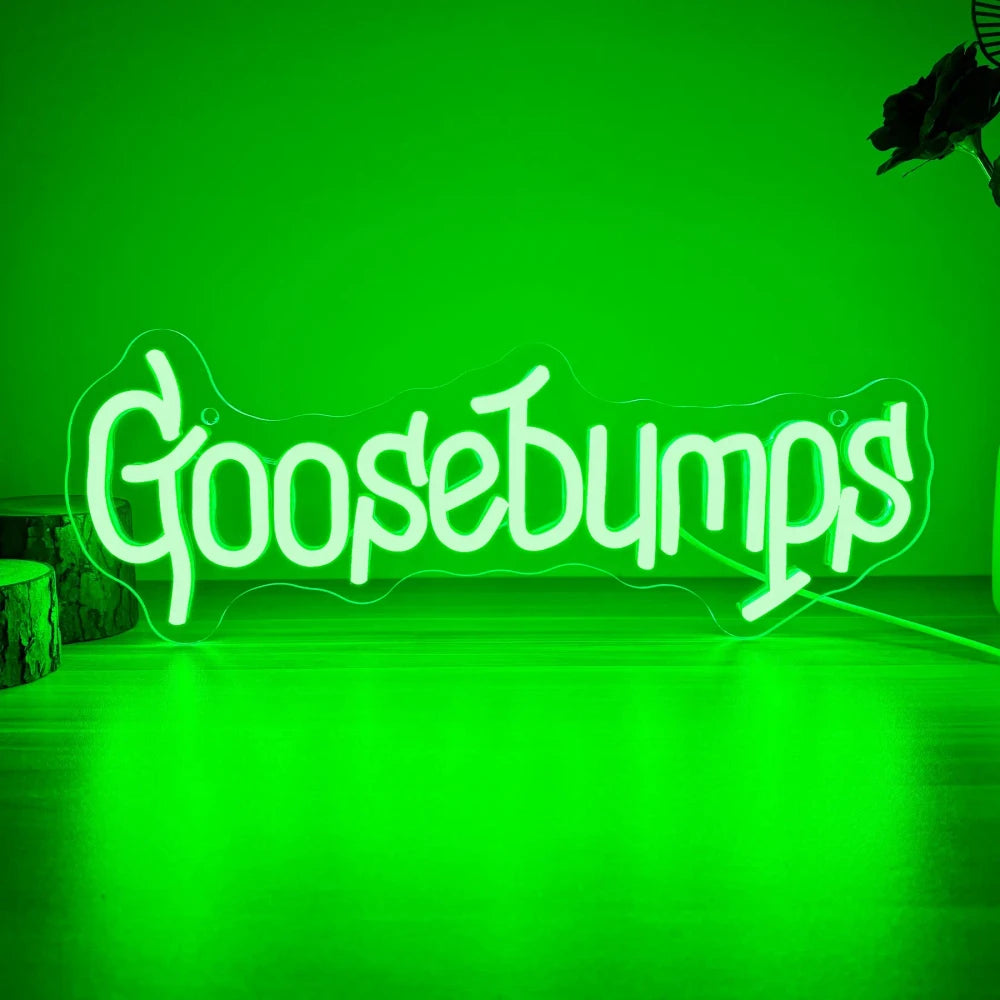 Goosebumps LED Neon Wall Art