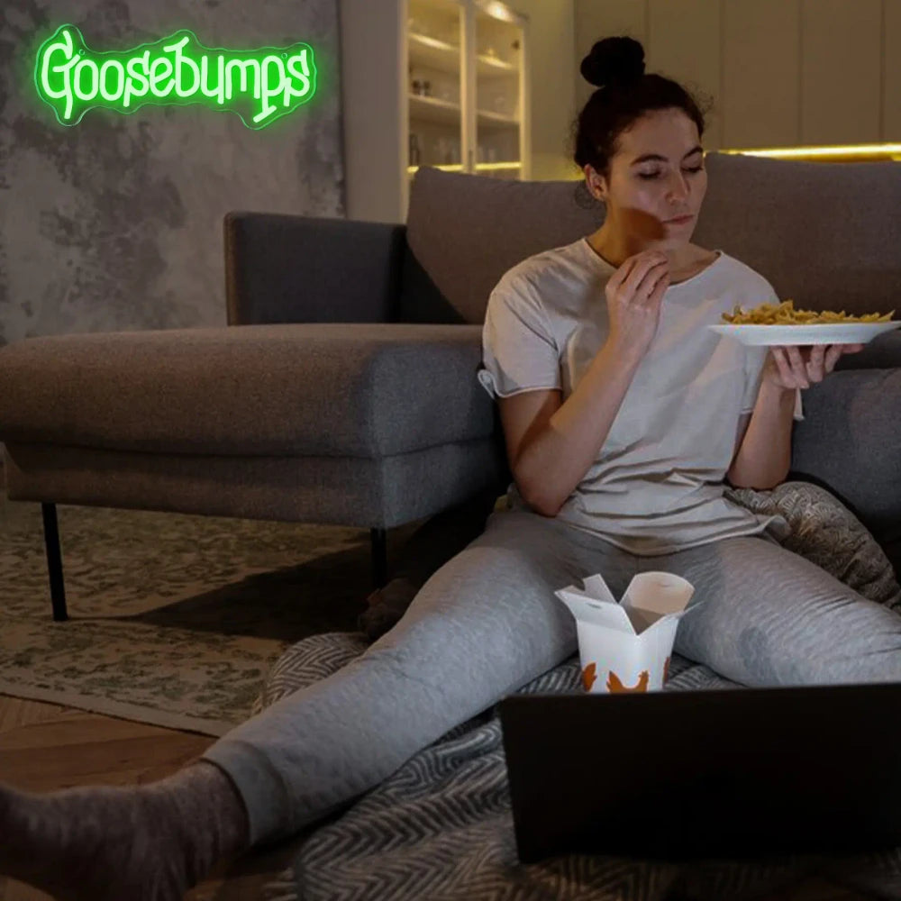 Goosebumps LED Neon Wall Art