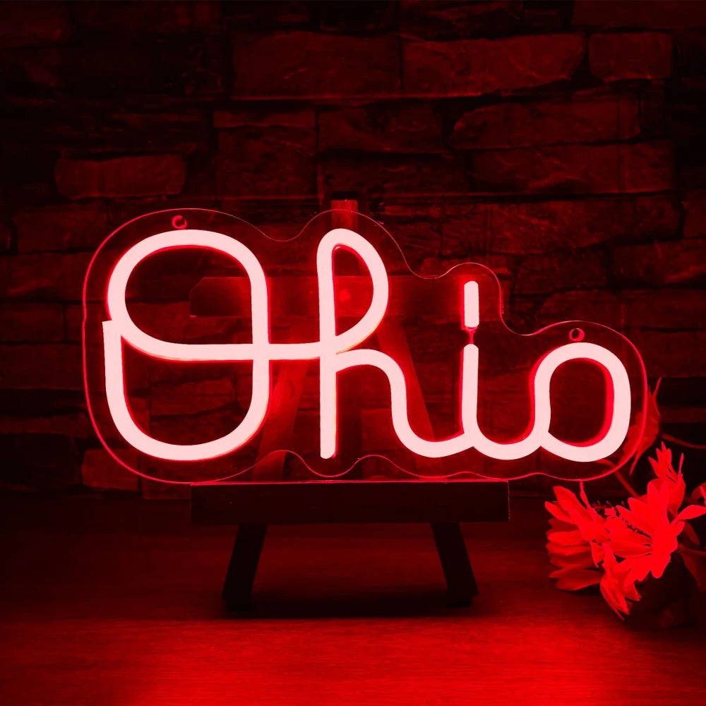 Ohio State Neon Wall Sign