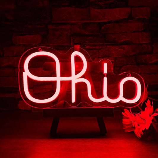 Ohio State Neon Wall Sign