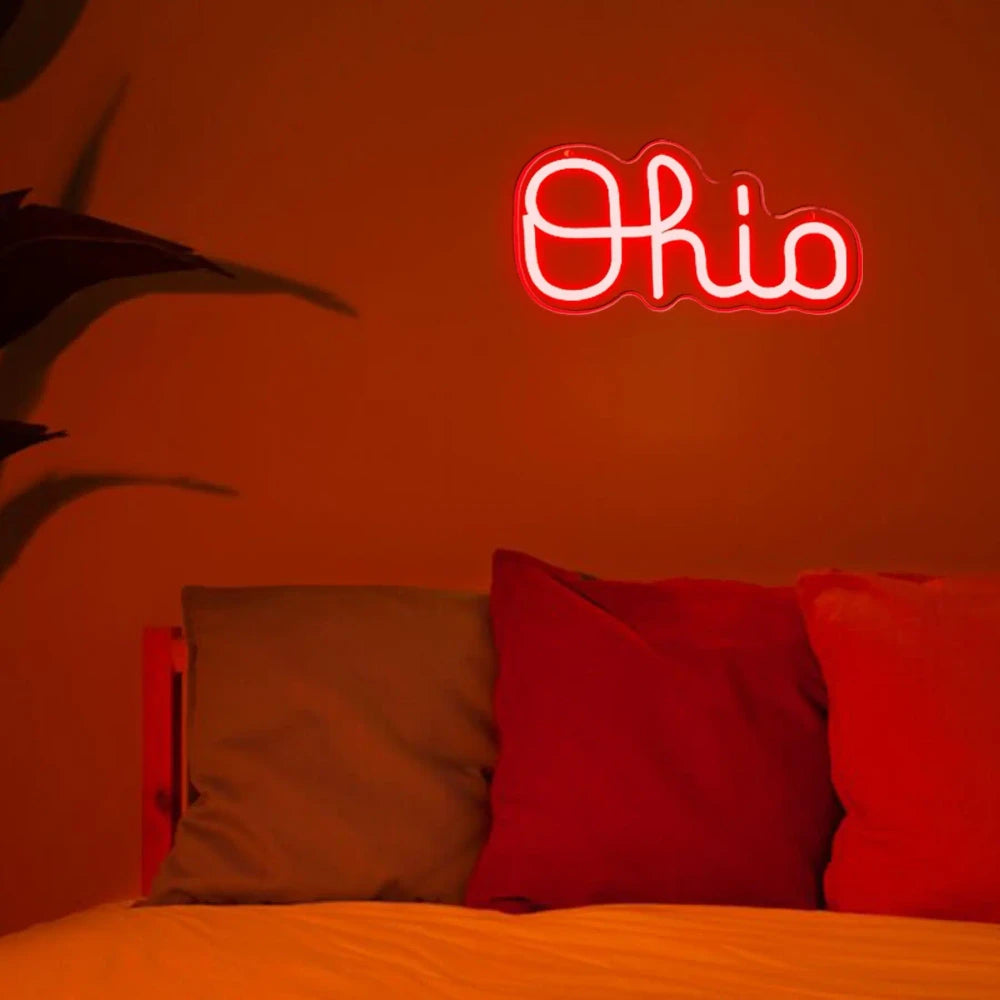 Ohio State Neon Wall Sign