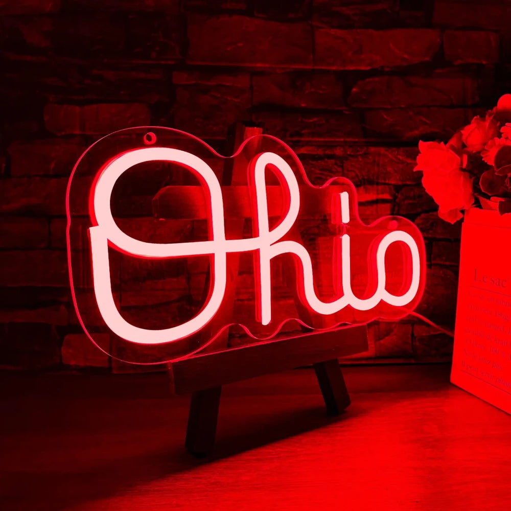 Ohio State Neon Wall Sign