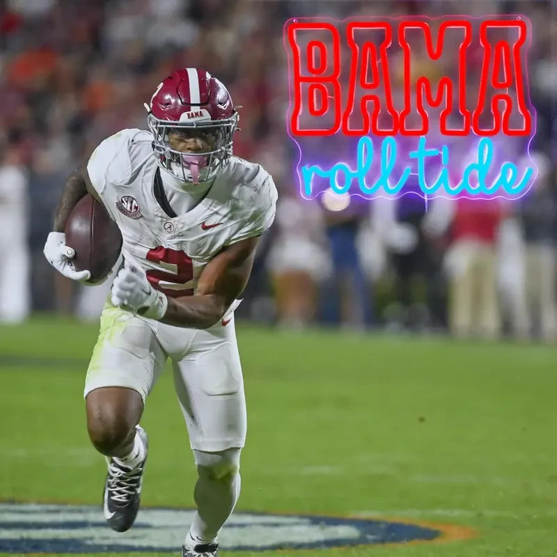 Alabama "Bama Roll Tide" Neon Sign