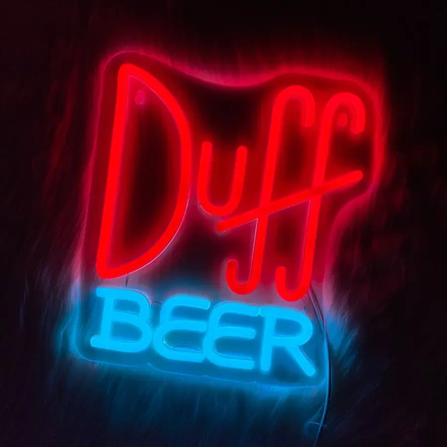 Duff Beer The Simpsons Neon Sign