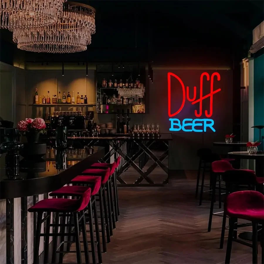 Duff Beer The Simpsons Neon Sign