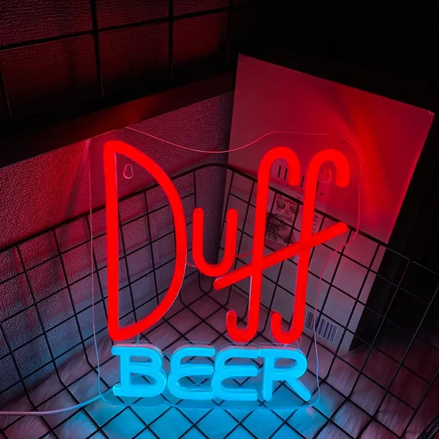Duff Beer The Simpsons Neon Sign