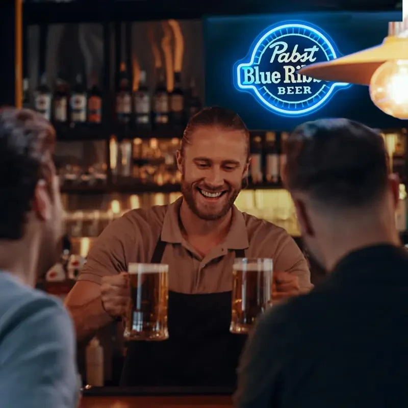 Pabst Blue Ribbon Beer LED Neon Sign