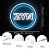 Blue and White ZYN Pouch LED Neon Sign