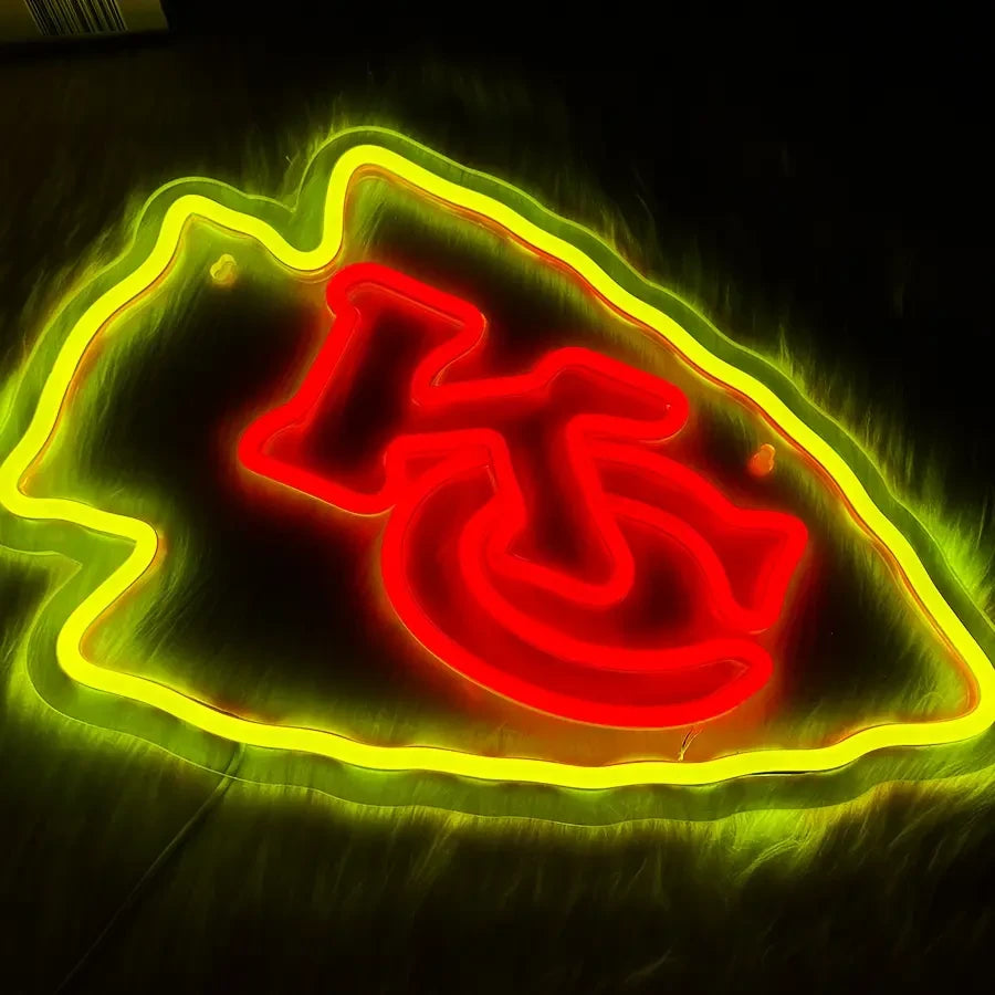 Kansas CIty Chiefs Football Neon Sign