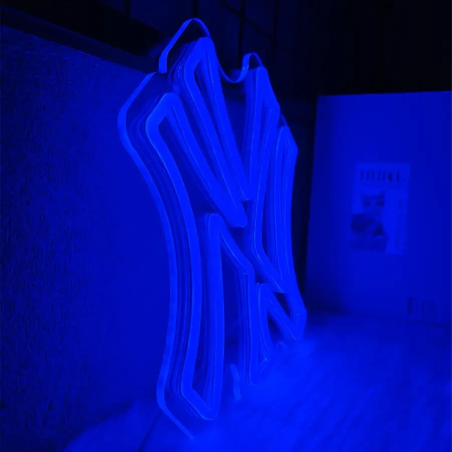 New York Yankees Baseball Team Logo Neon Sign