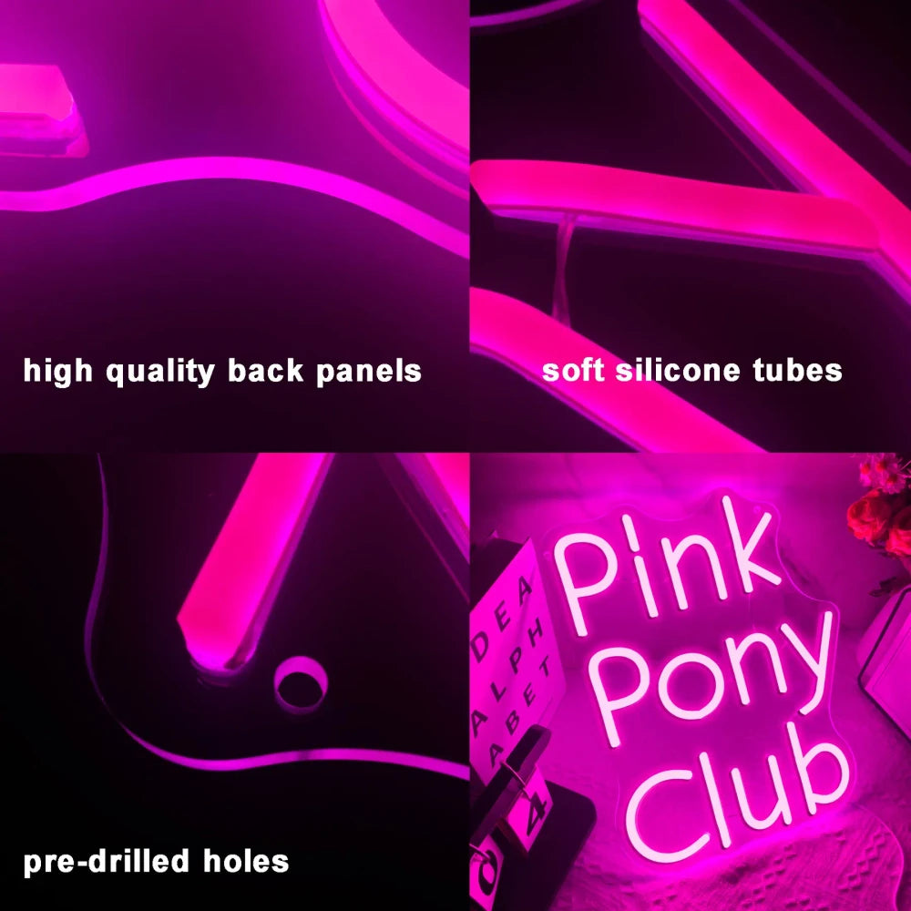 Pink Pony Club Neon Sign
