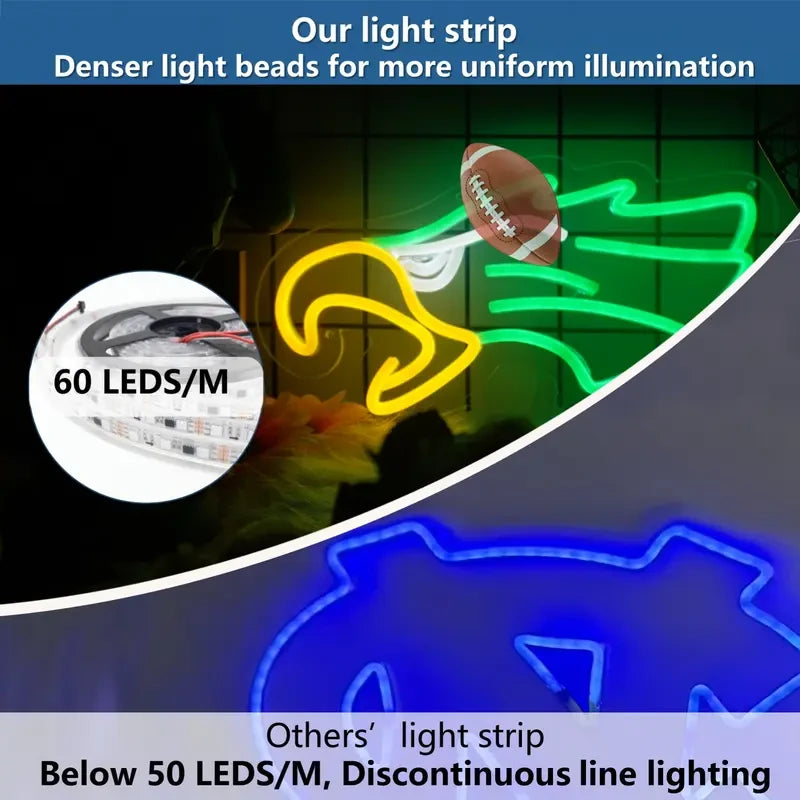 Seattle Seahawks Football Neon Sign