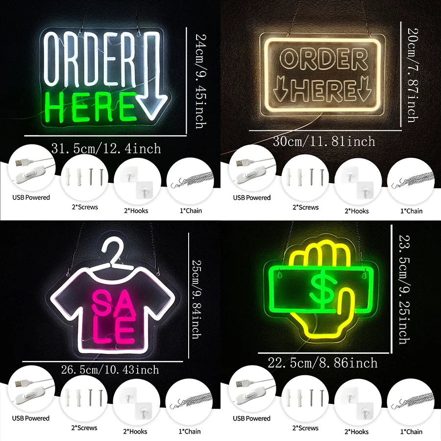 Various Business Store LED Neon Sign