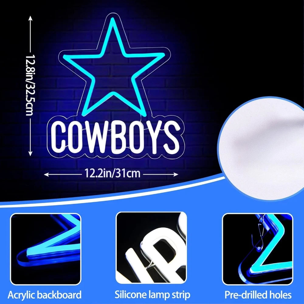 Dallas Cowboys LED Neon Sign