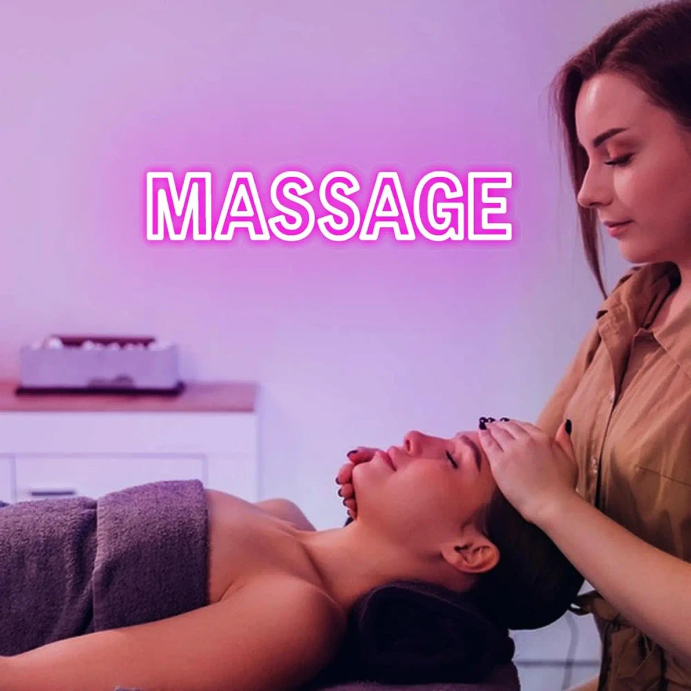 Massage LED Neon Sign