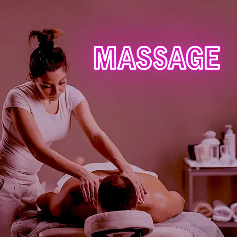 Massage LED Neon Sign
