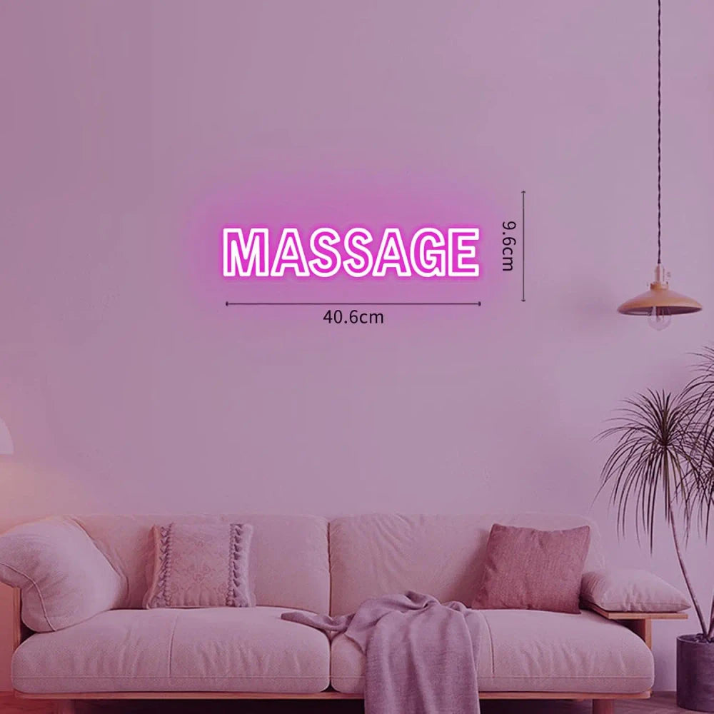 Massage LED Neon Sign