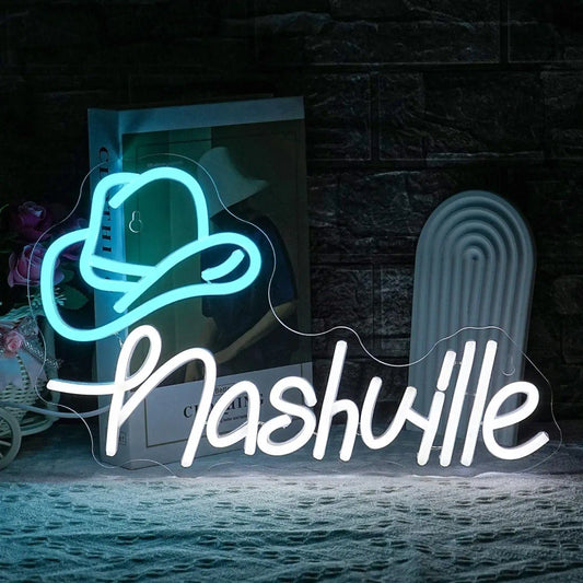 Nashville Cowboy LED Neon Sign