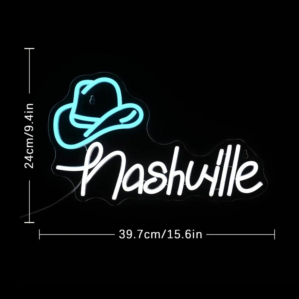 Nashville Cowboy LED Neon Sign