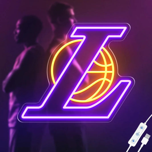 LA Lakers Basketball LED Neon Sign