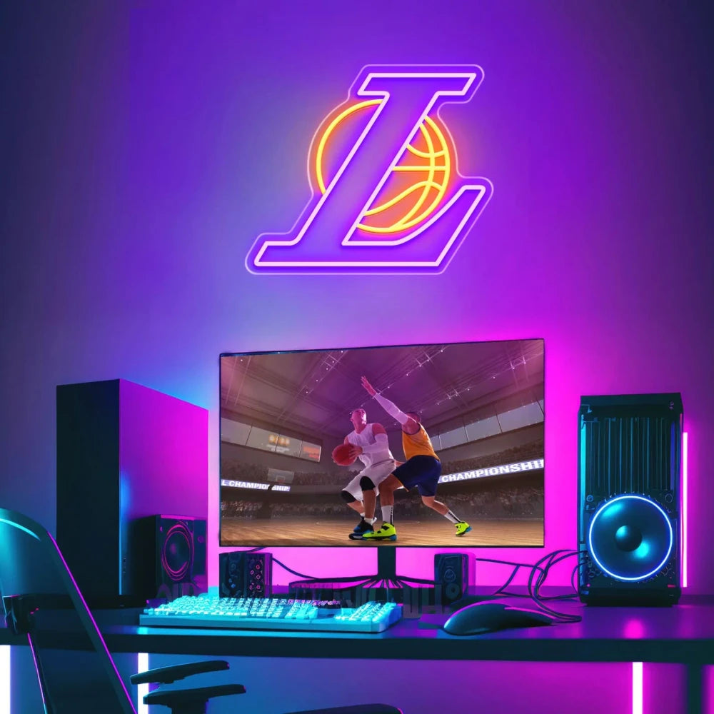 LA Lakers Basketball LED Neon Sign