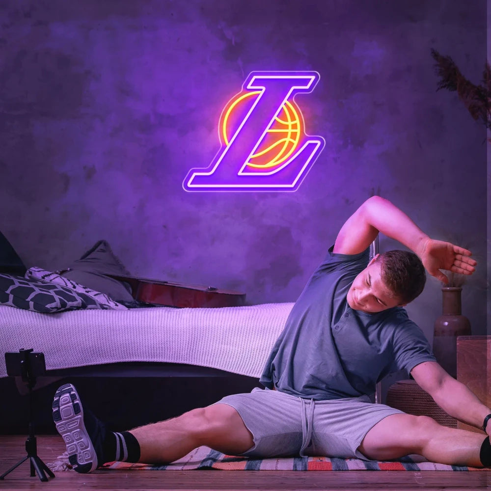 LA Lakers Basketball LED Neon Sign