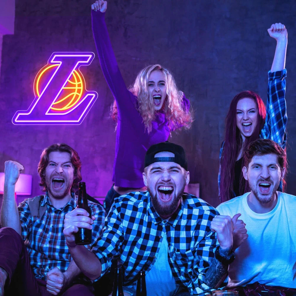 LA Lakers Basketball LED Neon Sign