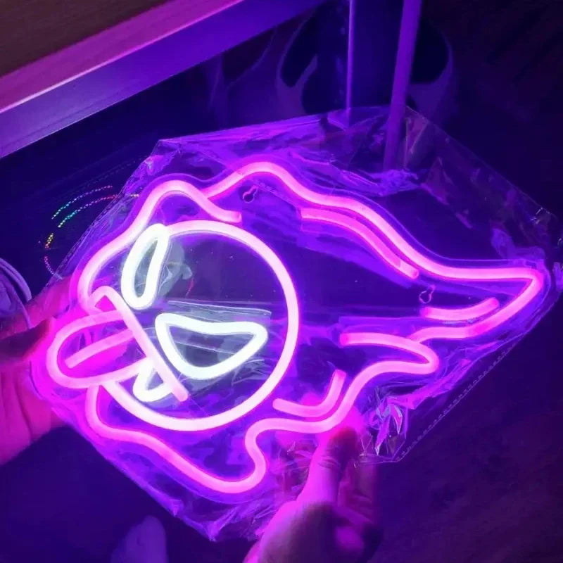 Gastly Pokemon Neon Light