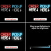 Order Here / Pickup Here Neon Sign 2 Pack