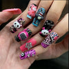 Y2K Punk Domo Handmade Press On Nails