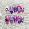 Gengar, Ditto, & Jigglypuff Pokemon Handmade Press On Nails