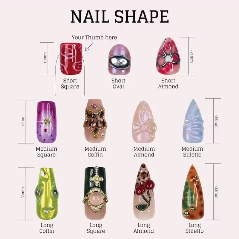 Spongebob Squarepants Cartoon Handmade Press On Nails