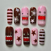 Y2K Punk Domo Handmade Press On Nails