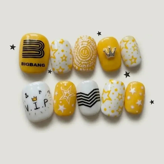 BIGBANG Kpop Music Handmade Press On Nails
