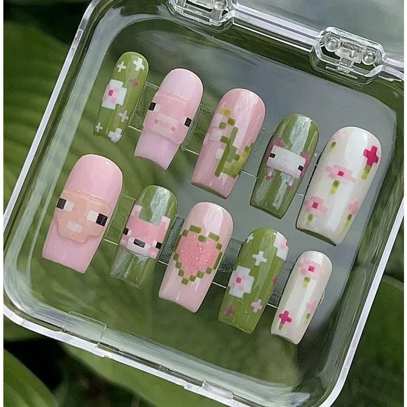 Minecraft Handmade Press On Nails