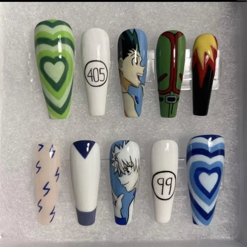 Hunter X Hunter Anime Handmade Press On Nails