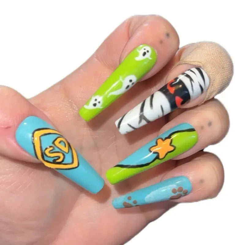 Scooby Doo Handmade Press on Nails